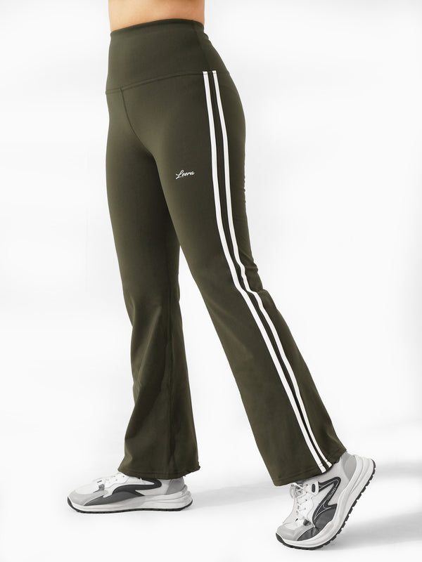 Parallel Rubex Winter Warm Flare Legging in Olive